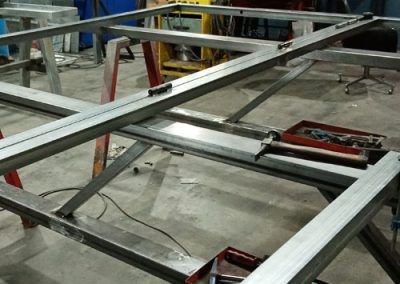 puerta hierro en fase construcción tallermetalico.com