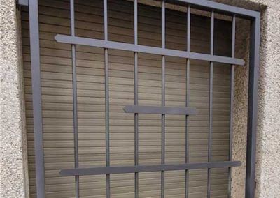 reja ventana tubular hierro con macizo barra y pasamanos gris tallermetalico.com